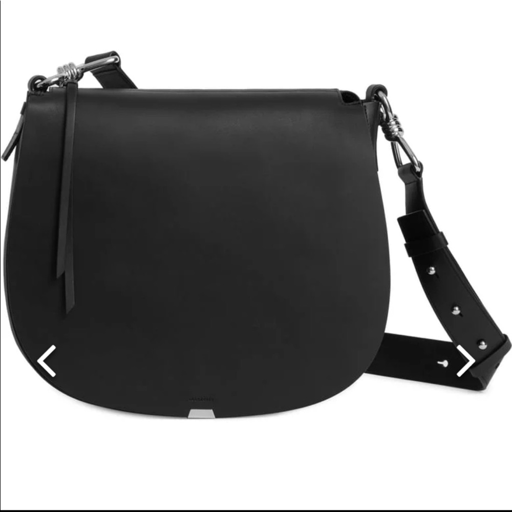 All Saints Round Captain Bag - Black